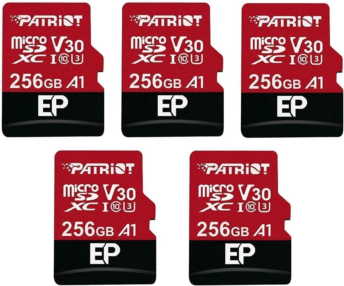 5x 256GB MicroSDXC Kaart A1 V30 voor Android Telefoons en Tablets - 4K Video
