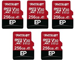 5x 256GB MicroSDXC Kaart A1 V30 voor Android Telefoons en Tablets - 4K Video