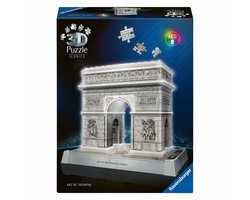 foto van Ravensburger - Iconics: Arc de Triomphe Parijs met licht - 3D Puzzel - 216 Stukjes - Bouwset voor kinderen vanaf 8 jaar