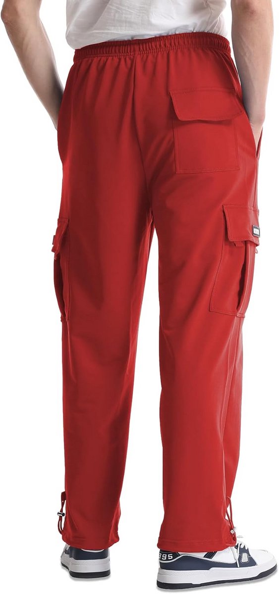 Cargo Joggingbroek Heren Losse Pasvorm Met Trekkoord en Zakken — afbeelding 4