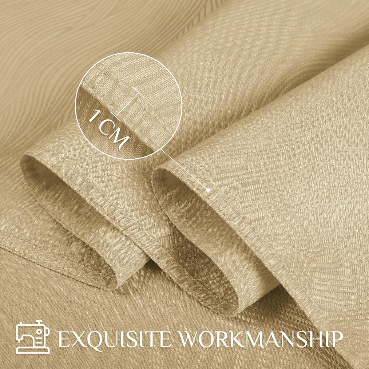 Jacquard Tafelkleed Rechthoekig met Swirl Patroon - Waterafstotend en Vlekbestendig