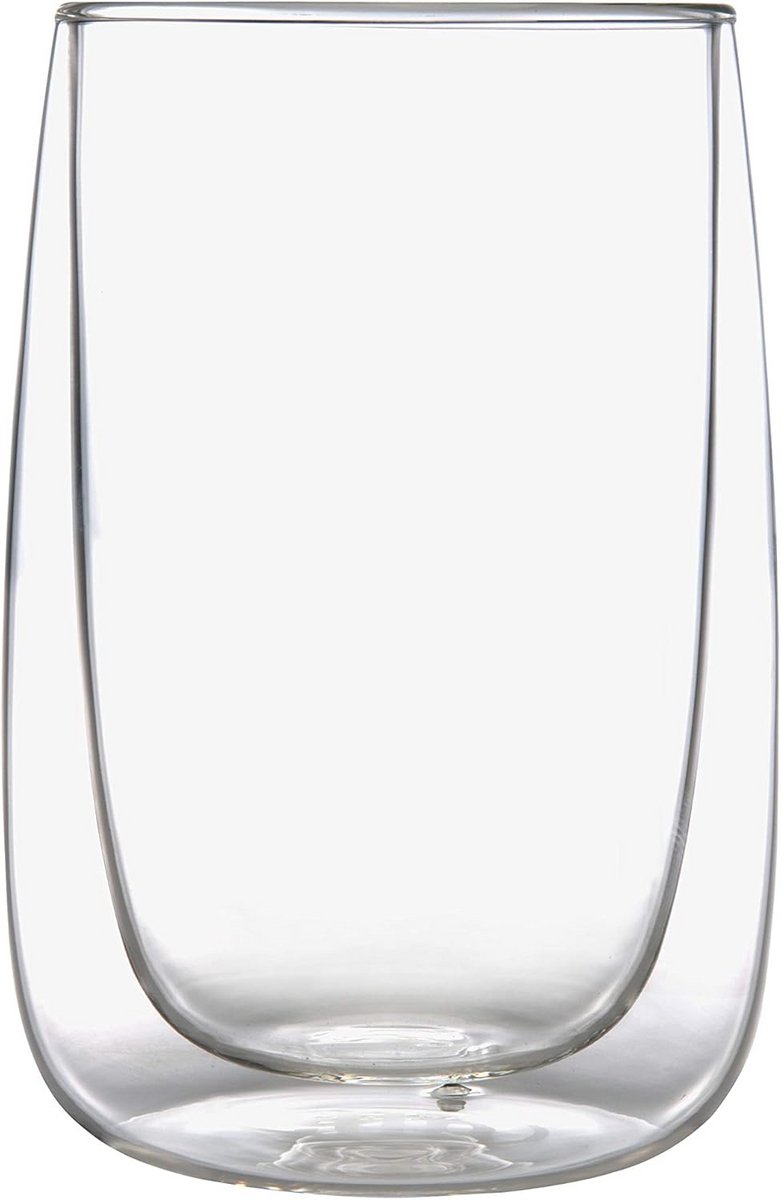 Set van 2 Dubbelwandige Universele Glazen 350 ml voor Warme en Koude Dranken