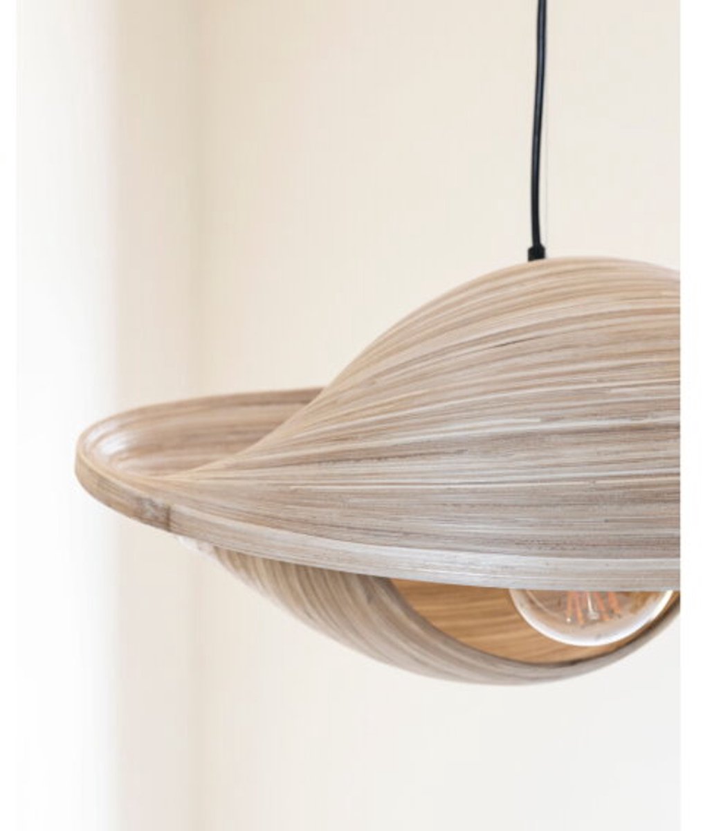 MUST Living Hanglamp Malakka bamboe - 50x50x21 cm