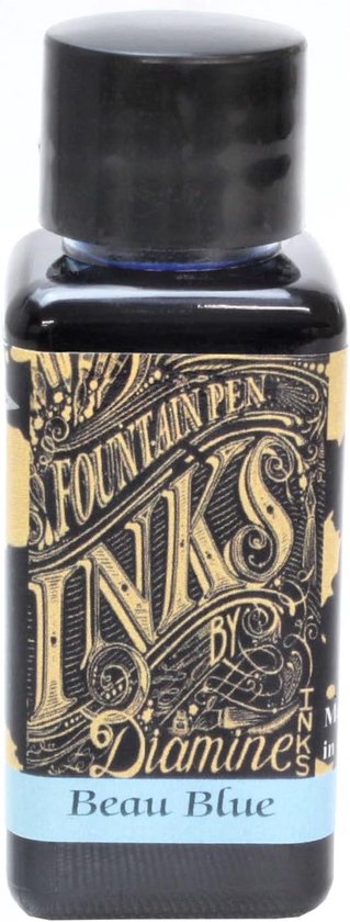 Luxe Fountain Pen Ink - Beau Blue 30ml | bol