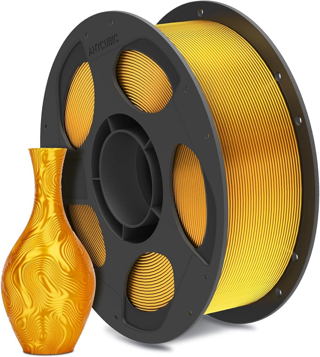 Zijdeglans PLA Filament 1.75mm - 1KG Spoel - Hoge Precisie 3D Printer Materiaal - Goud