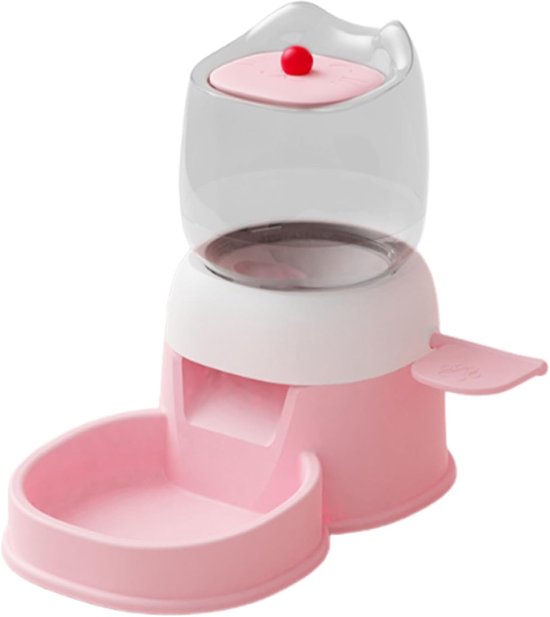 FixionParts Automatische Voederautomaat Kat 2 Liter Roze
