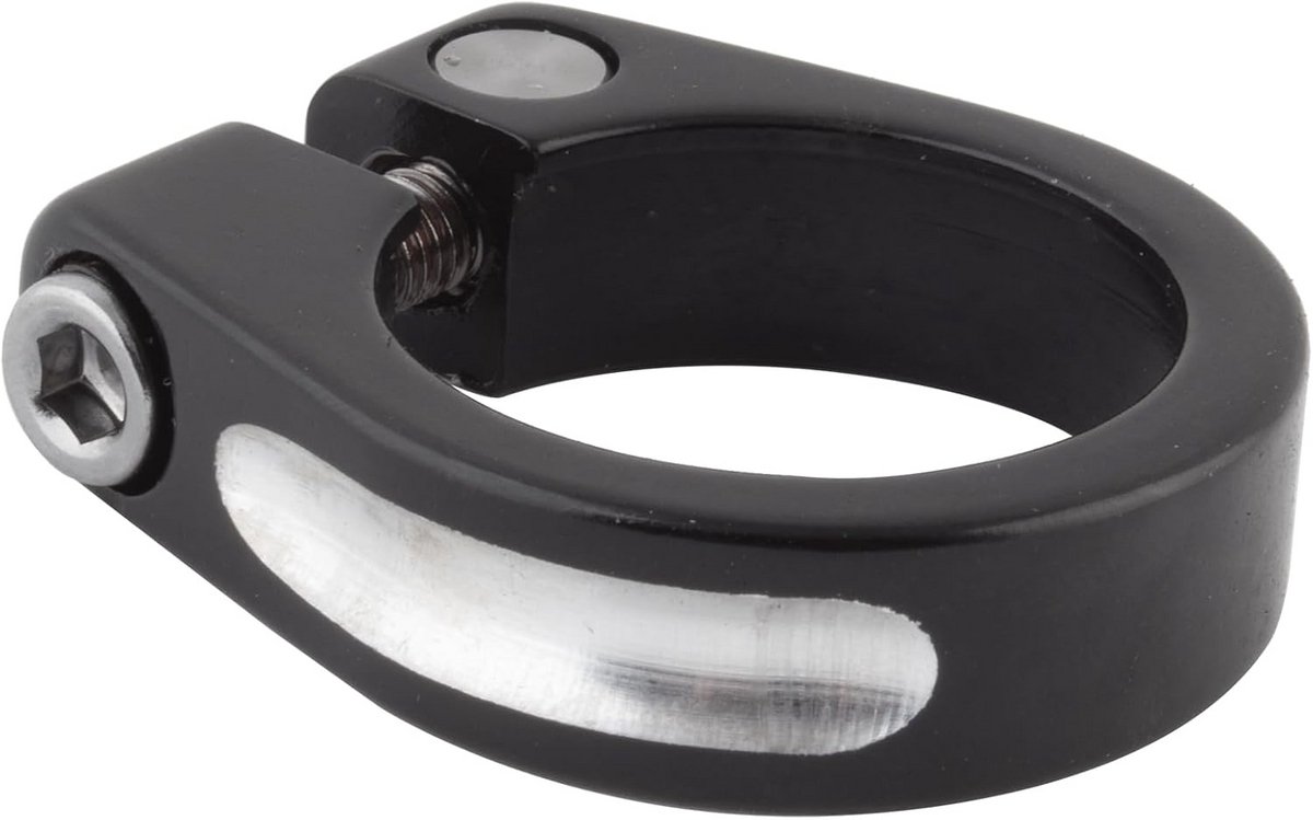 Zadelpenklem 30.0 mm Zwart voor Fietsen | Robuuste Aluminium Zitting Clip