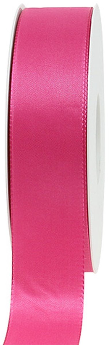 Cadeau- en decoratielint 25mm x 50m roze