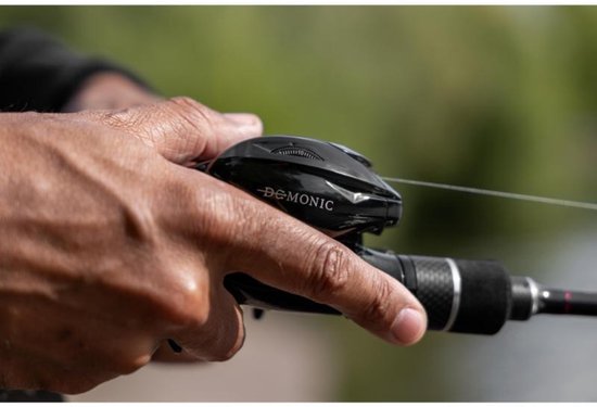 Zebco Demonic All Black 150 LWH Baitcast Reel van Merkloos — afbeelding 4