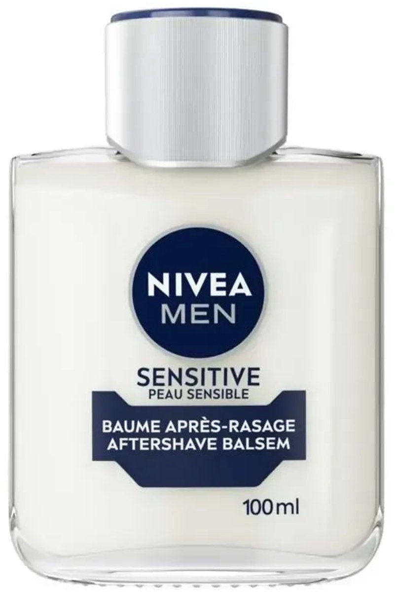 Bol.com NIVEA MEN Sensitive Aftershave Balsem - voor de Gevoelige Huid - Trekt Snel In - Alcoholvrij - 100ml aanbieding