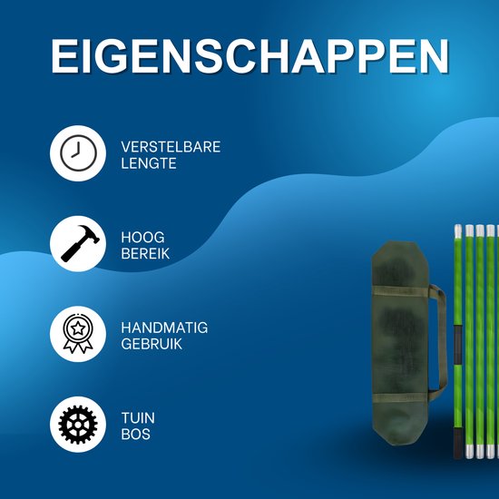Telescopische takkenzaag - Takkenschaar - Snoeizaag - 8 meter - Verstelbare lengte - Voor tuin van Merkloos	 — afbeelding 3