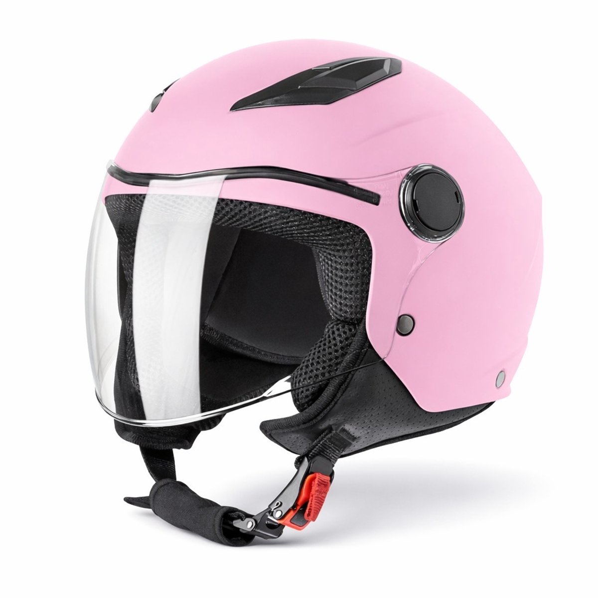 VINZ Magic Kinderhelm Scooter / Motor - Scooterhelm Jongens - Motorhelm Jongen - ECE 22.06 goedgekeurd - Roze - YL