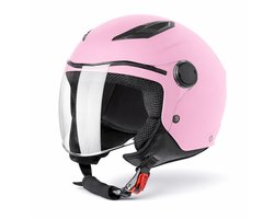 VINZ Magic Kinderhelm Scooter / Motor - Scooterhelm Jongens - Motorhelm Jongen - ECE 22.06 goedgekeurd - Roze - YL