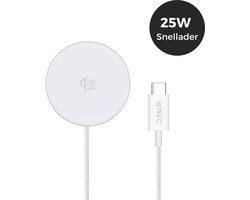 WiseQ Draadloze Oplader - Geschikt voor MagSafe - Snellader 25W – Geschikt voor iPhone - 1M oplaadkabel