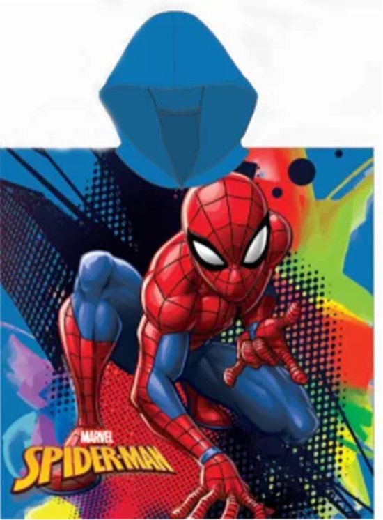 SPIDERMAN poncho - sneldrogend - Spider-Man badponcho - 55 x 110 cm — afbeelding 2