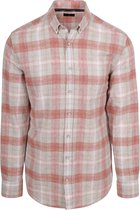 State Of Art Overhemd Ruit Rood - Maat XXL - Heren - Overhemden Casual