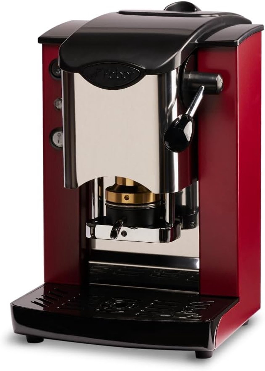Koffiepadmachine - ESE machine - Snelle koffie - Verstelbare padpers - 32 x 21 x 35 cm - Roestvrij staal Zwart