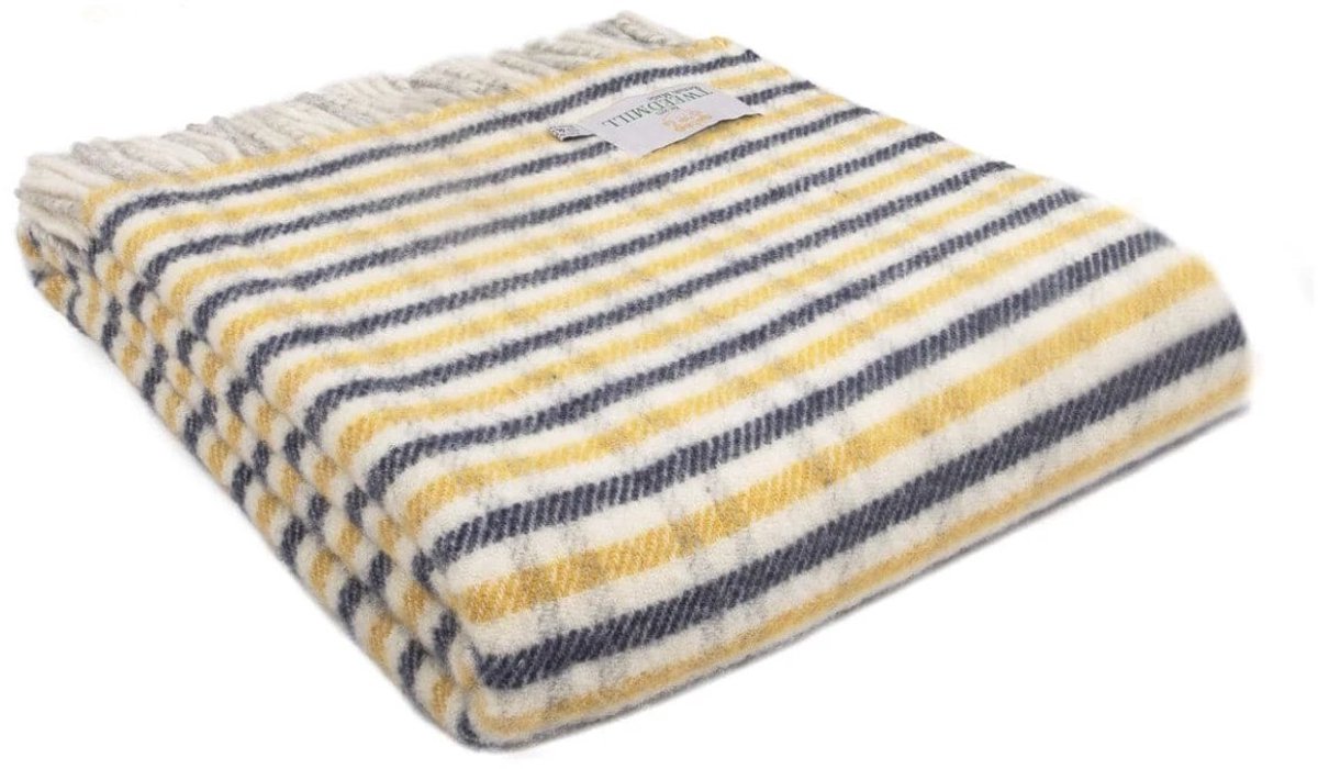 Tweedmill Plaid Lifestyle Blauw (Navy) - 150x183 - Nieuw Wol - Tweedmill UK