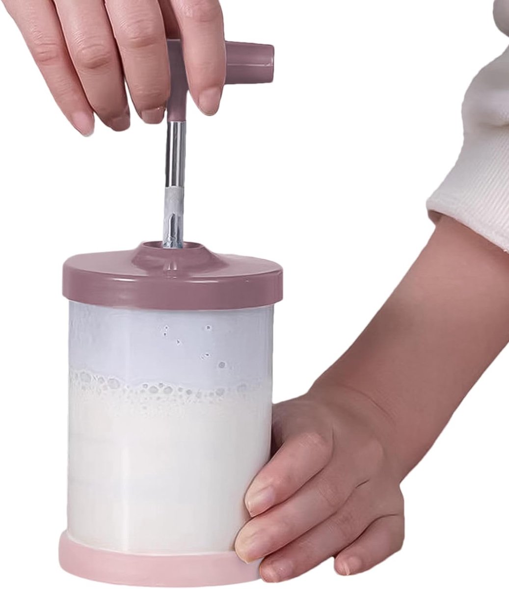 Slagroomdispenser - Crèmeklopper - Thuis Bakken - Handmatige Bediening - 8.8x18cm - Roze