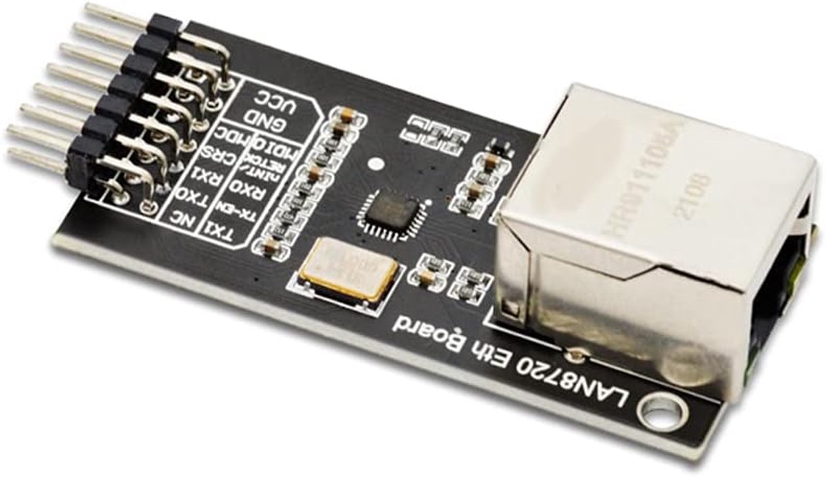 Ethernet Transceiver Module - Netwerk Ontwikkelbord - RMII Interface - Compact Ontwerp - 56 x 27 mm - Zwart