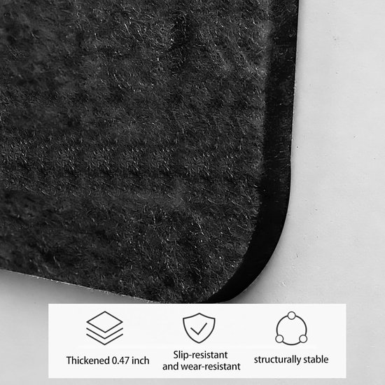 Dartboard Wandbeschermer Set van 4, Zelfklevende Wandrand, Vilt Achterkant, Ideaal voor Dartliefhebbers en Bescherming van de Muur van Merkloos — afbeelding 5