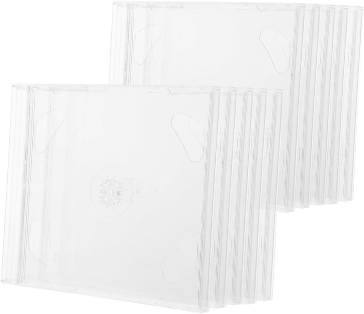 CD Hoesjes - Disc Opslag - Muziek Collectie - Dubbele Capaciteit - 14.4cm Breed - Transparant