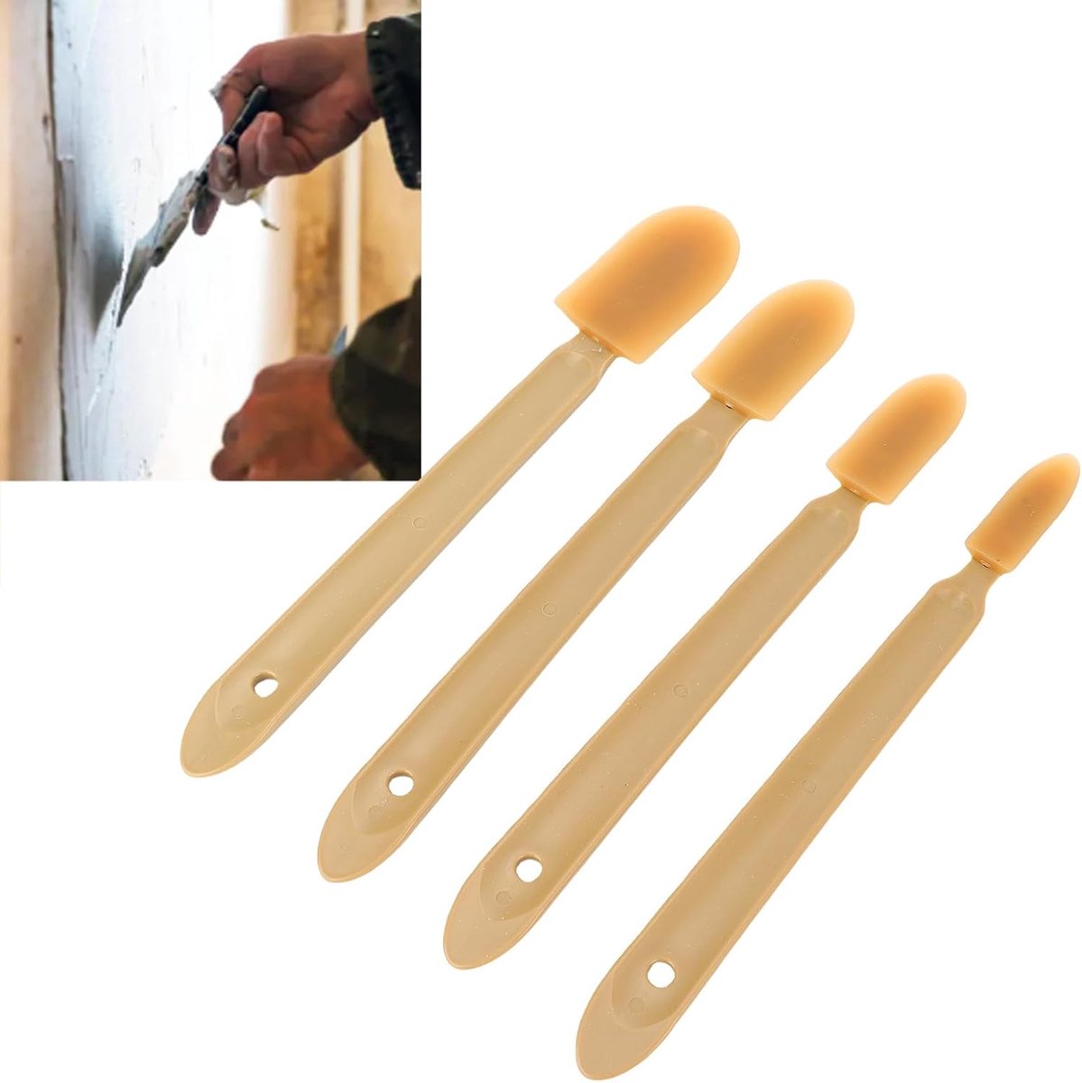 Kitgereedschap Set - Kitspatels Applicators - Nette Afwerking - 8 Delig Herbruikbaar - 4 Maten