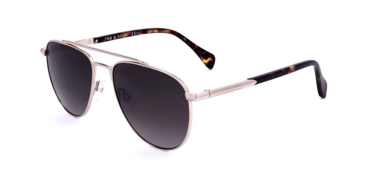 Rag & Bone RNB1044/G/S Light gold brown havana 55/17/145 WOMAN Zonnebrillen
