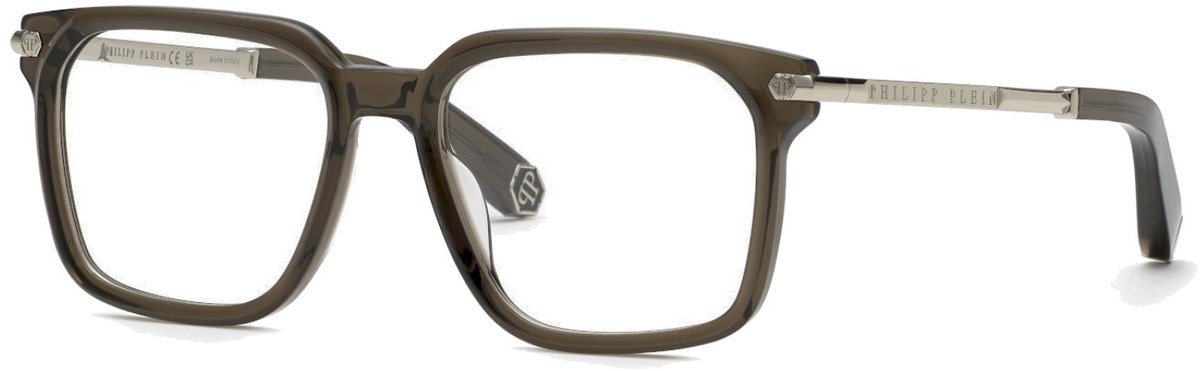 Philipp Plein VPP117M Grigio trasparente 54/18/145 MAN Brilmonturen