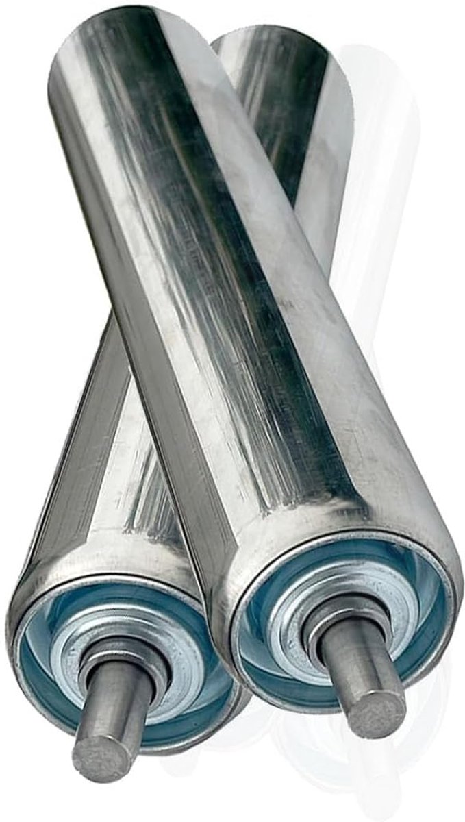 Transportrollen - Vervangende rollen - Materiaalbehandeling - Roestvrij staal - 32 mm diameter - Zilver
