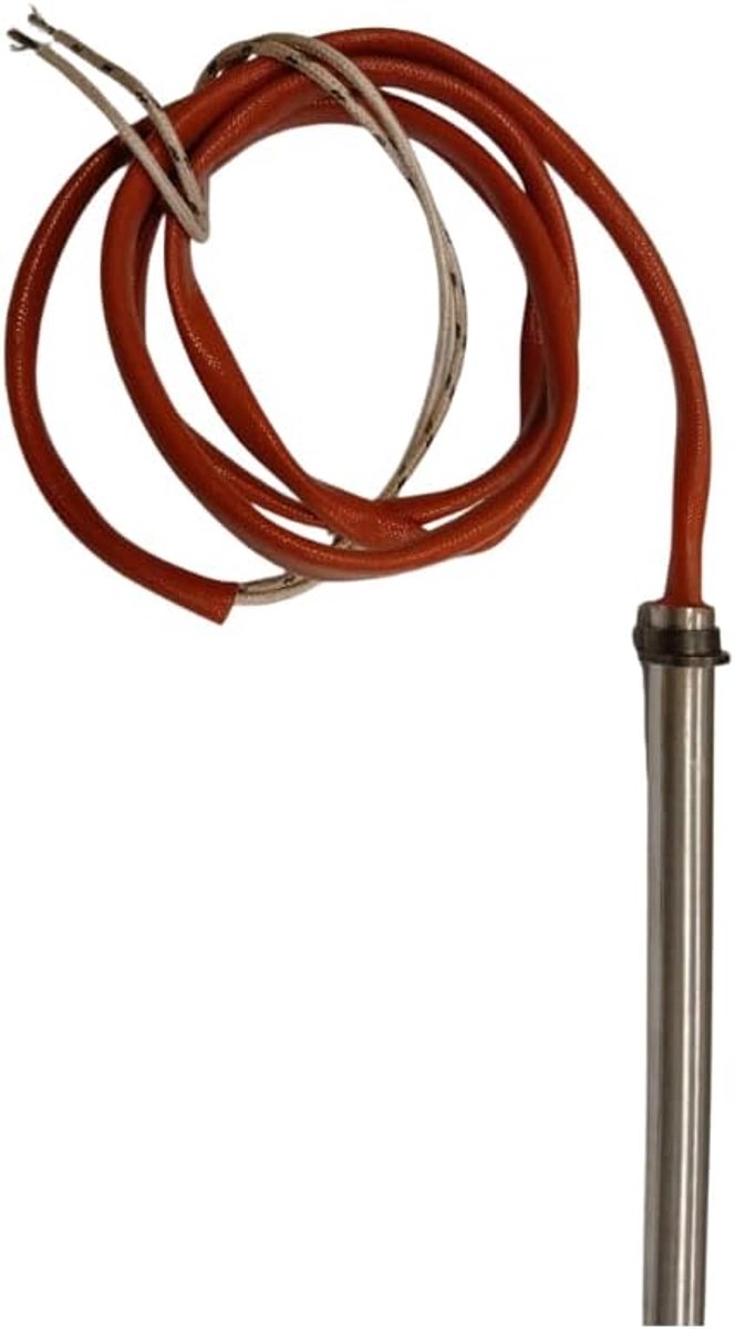 Pelletkachel Ontsteker - Gloeiplug Verwarming - Snelle Pellet Start - Hoge Vermogens Weerstand - 16cm Lengte - Grijs