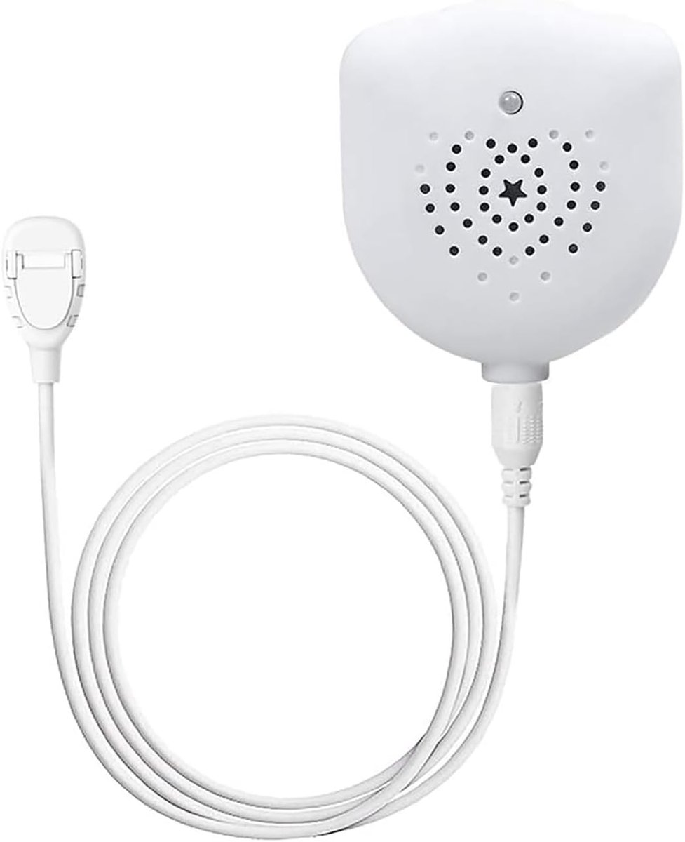Plaswekker - Nachtalarm - Bedplassen Melder - Hoge Gevoeligheid Sensor - USB Oplaadbaar - Wit