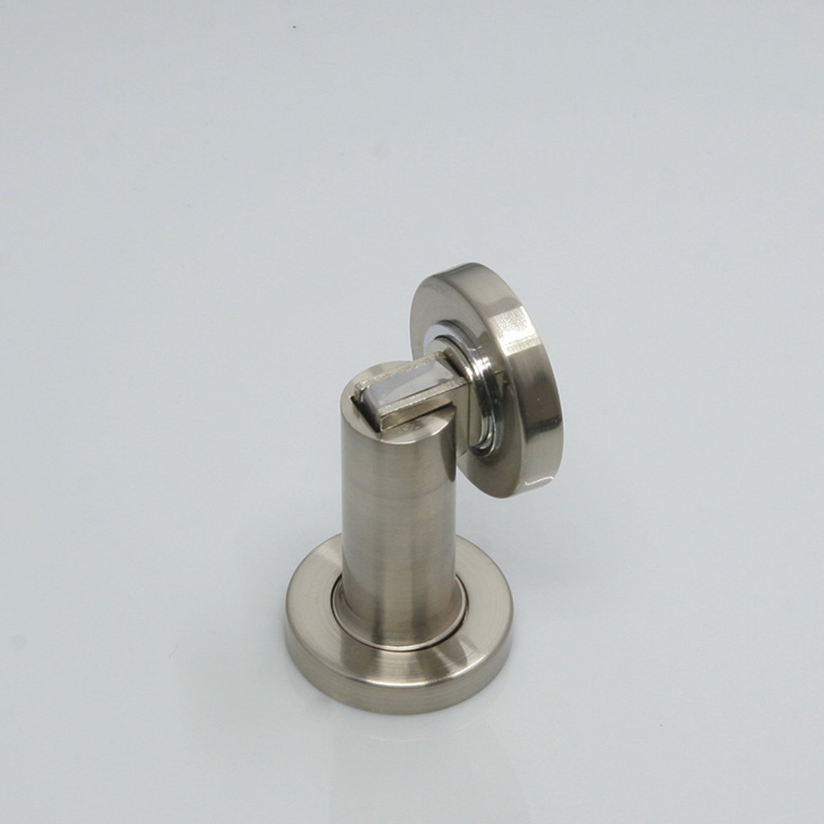 Magnetische deurstopper in antieke look - Deurstopper met bevestigingsmateriaal voor vloer en muur - Magnetisch deurblok - Diameter 5 cm, hoogte 7 cm