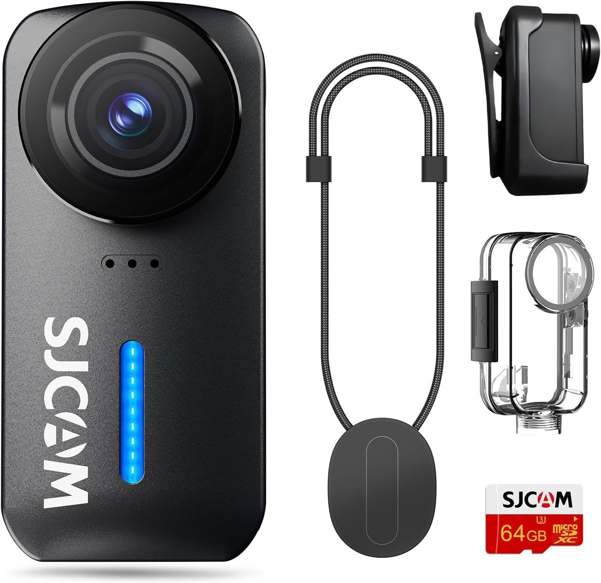 Actiecamera - Vlogcamera - Avontuur Vastleggen - 6-assige stabilisatie - 30m waterdicht - Zwart
