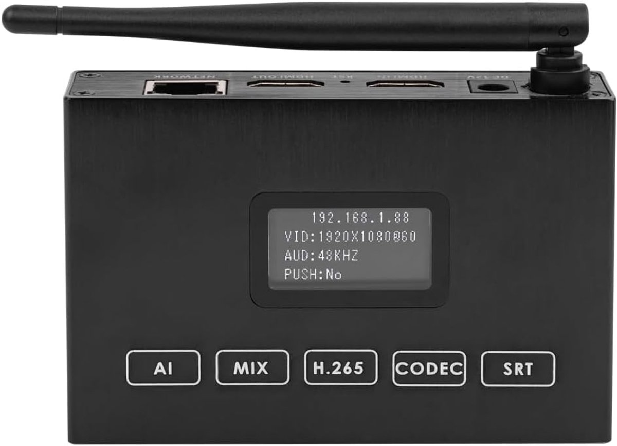 Video Encoder Decoder - Live Streaming Apparaat - Streamen en Opnemen - H.265 1080P 60FPS