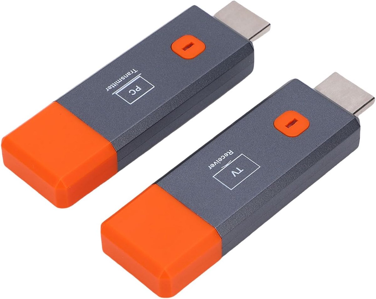 Draadloze Zender Ontvanger - HD Multimedia Interface - Presentaties Video's Streamen - Geen Wifi Nodig Plug Play