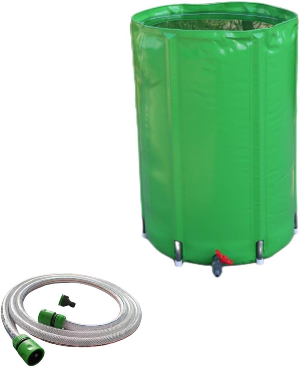 Regenton Opvouwbaar - Water Opslag - Tuin Besproeien - Met Kraan Standaard - 1000 Liter - Groen