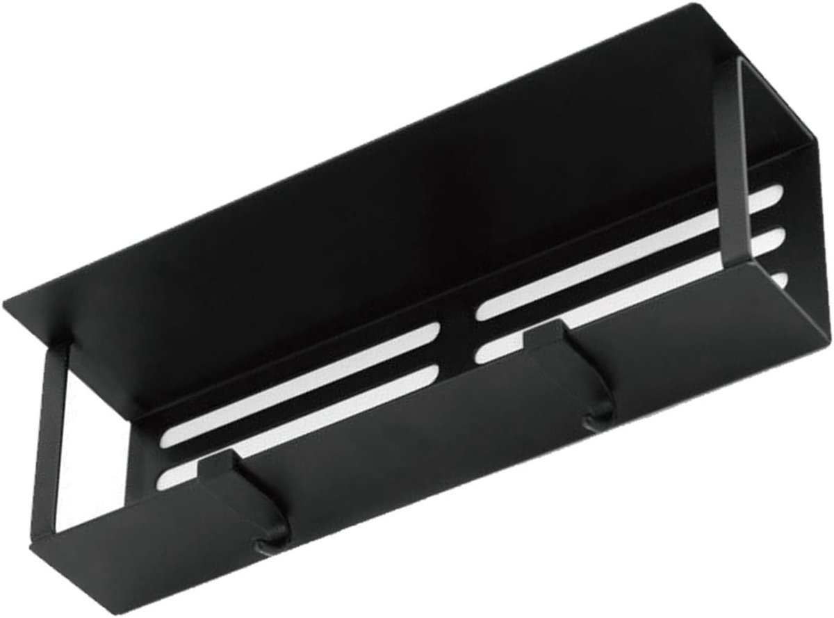 Magnetisch Kruidenrek - Keuken Organizer - Koelkast Opbergen - Sterke Magneet Bevestiging - 29.5 x 9.5 x 5 cm - Zwart