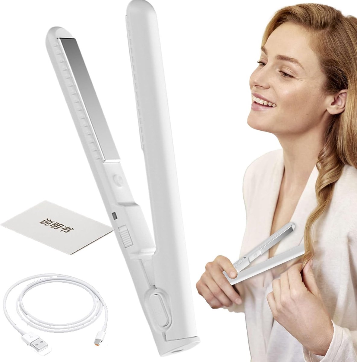 Haarstyling Tool - Krul en Stijl - Reizen en Dagelijks - Draadloos en USB Oplaadbaar - Compact Formaat