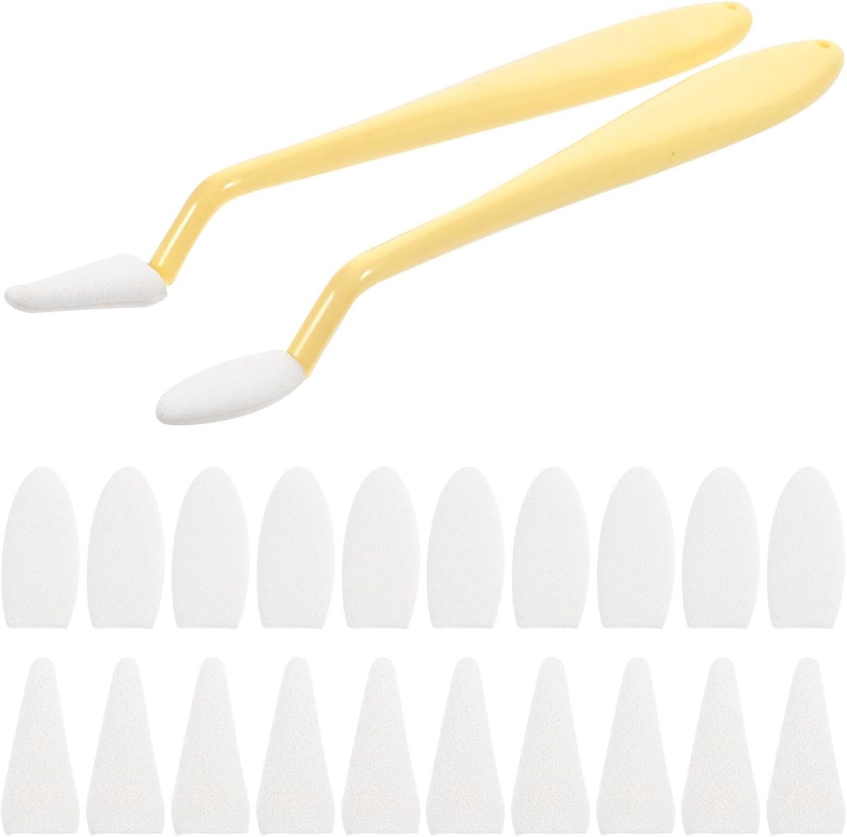 Schets Blenders Set - Tekengereedschap Doekjes - Artistiek Mengen - Lichtgewicht Constructie - 17.5 x 1.9 x 1.1 cm - Geel