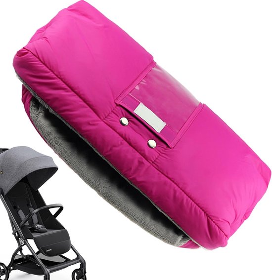 Kinderwagen Wanten - Warme Handen - Wandelen Buiten - Zachte Binnenlaag - 50 x 30 cm - Roze — afbeelding 5