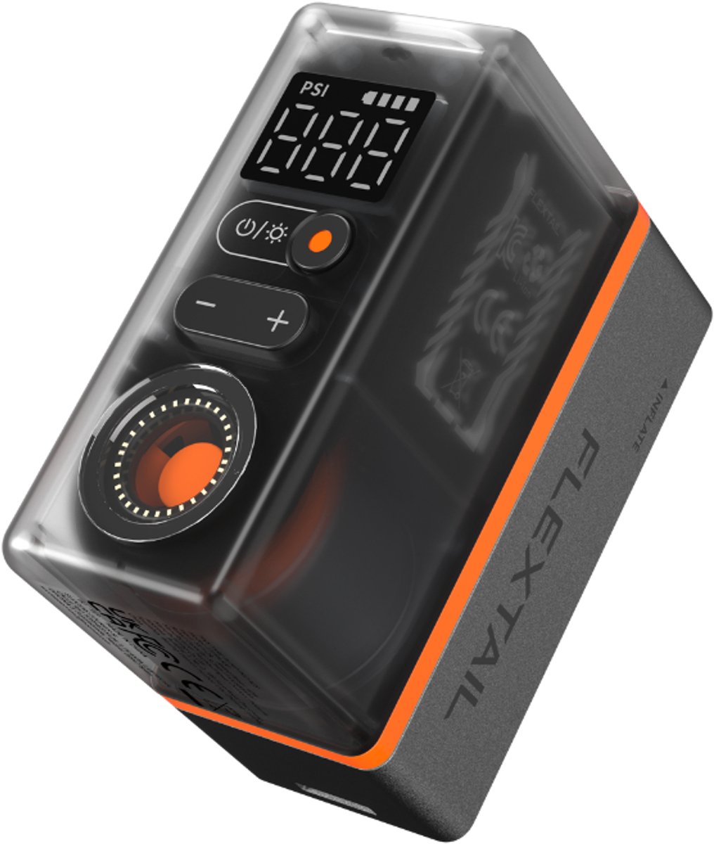 Flextail Tiny Tire Pump ACS Elektrische Bandenpomp | Mini Compressor | Draagbare Luchtpomp Voor Fiets En Auto | Compact Voor Reizen Outdoor En Onderweg