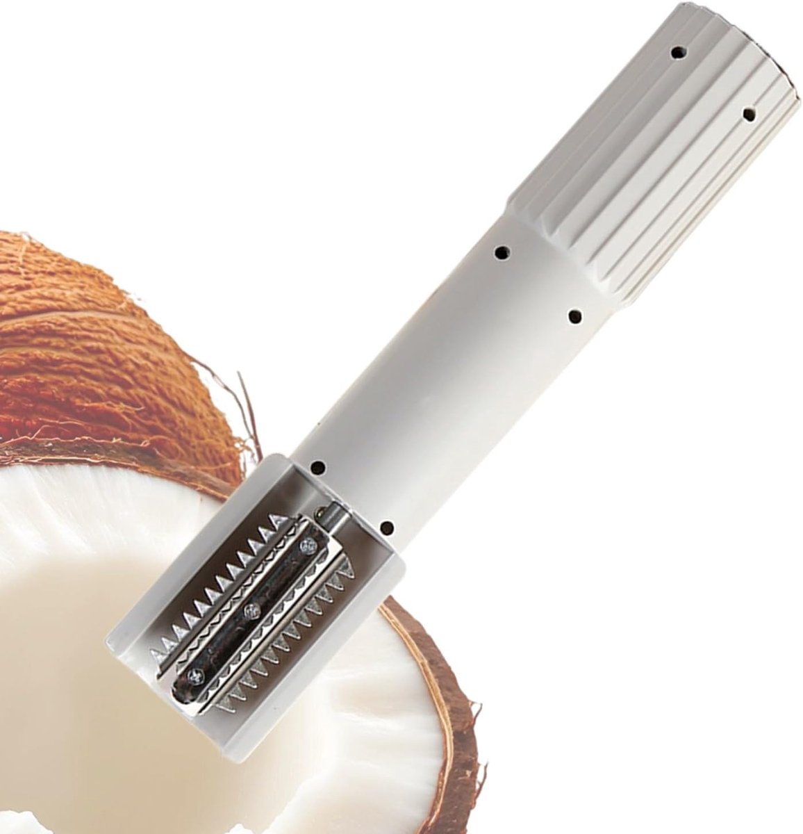Elektrische rasp - Keukenrasp groenten - Salade bereiding - Draadloos en draagbaar - 24.5 cm - Romig