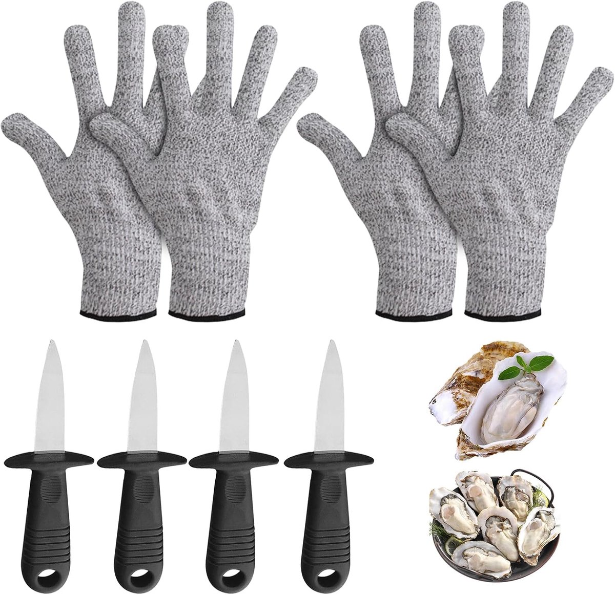 Oesteropener Set - Schelpenmes - Zeevruchten Openen - Antislip Handgreep - 147 cm