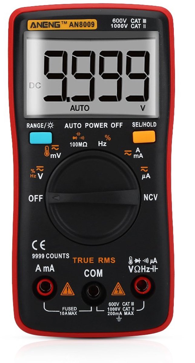 Digitale multimeter Automatisch bereik True RMS AC/DC Elektronische Tensiometer