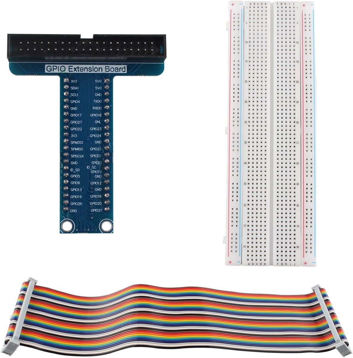 GPIO Uitbreidingskaart met 40-polige Lintkabel en Breadboard voor Raspberry Pi