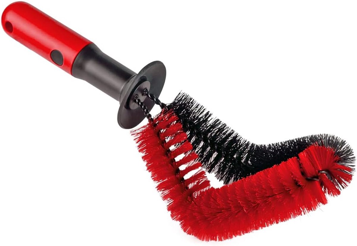 Ergonomische Gebogen Velgenborstel - 28 cm voor Effectieve Velgenreiniging
