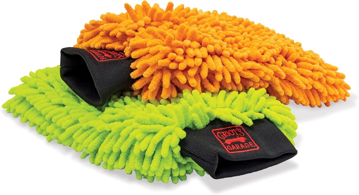 Microvezel Washandschoen Set van 2 - Ideaal voor Auto en Motor