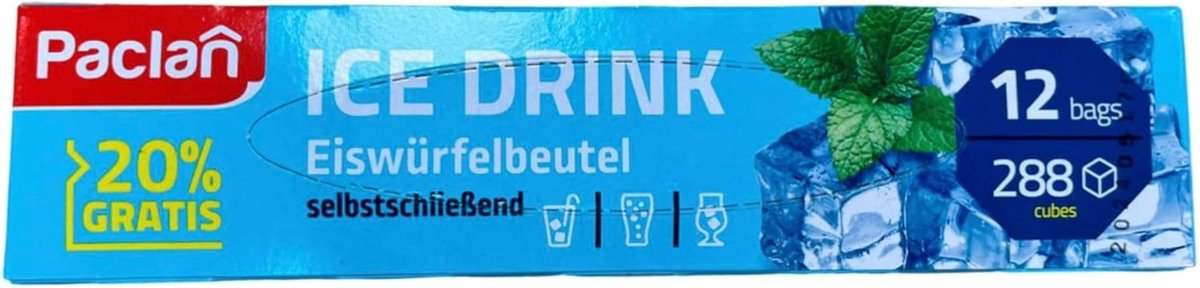 IJsblokjeszakjes 12 stuks - Gemakkelijk ijsblokjes bereiden en opslaan