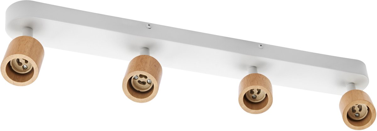 OSRAM LED Spot Brick Plafondlamp 4xGU10 Wit Hout Design, Moderne Spotlight Bar 230V, Verstelbare Spotlights voor Keuken